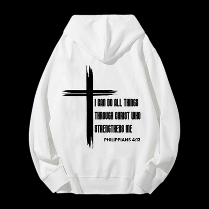 I Can Do All Things Drawstring Hoodie