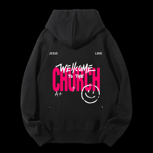 Welcome To The Church Drawstring Hoodie