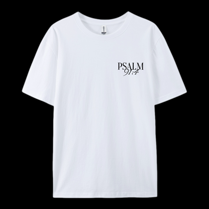 Psalm 91:4 Cotton T-Shirt