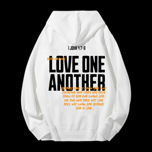 Love One Another Drawstring Hoodie
