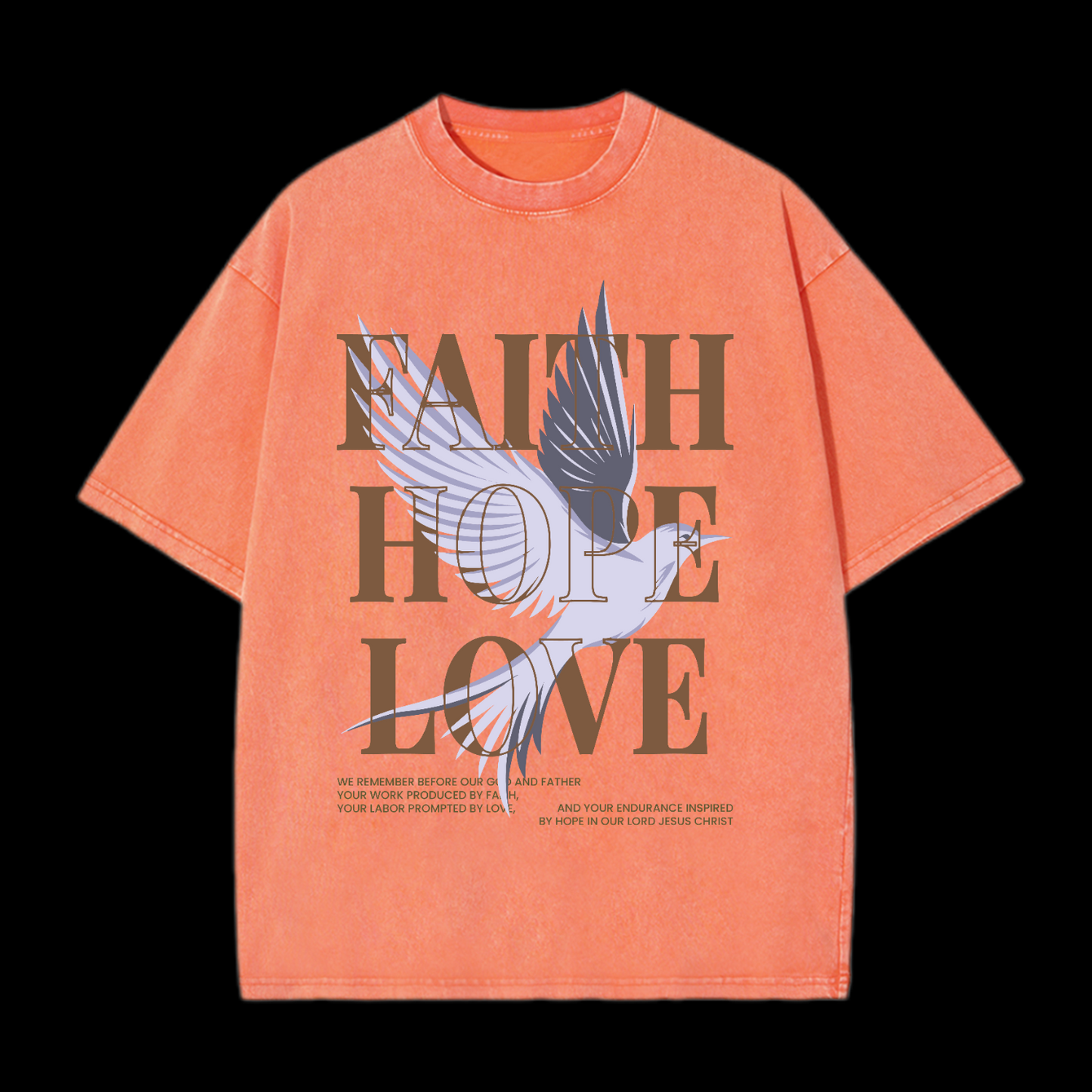 Faith Hope Love Washed T-Shirt
