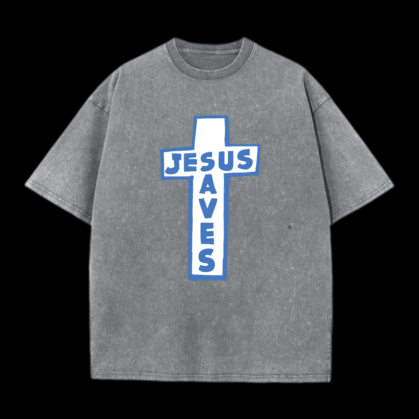 Jesus Saves Washed T-Shirt