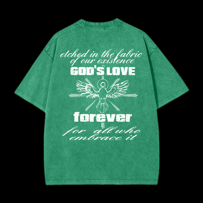 God's Love Forever Washed T-Shirt