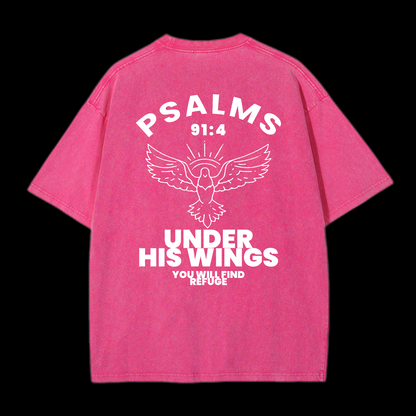 Under His Wings Washed T-Shirt