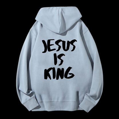 Jesus Is King Drawstring Hoodie