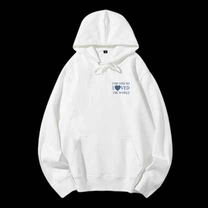 For God So Loved The World Drawstring Hoodie