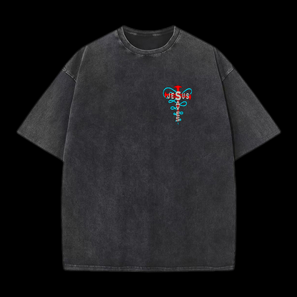 Jesus Saves Washed T-Shirt