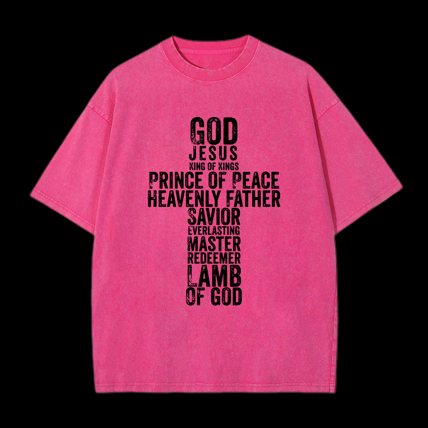 God Cross Washed T-Shirt