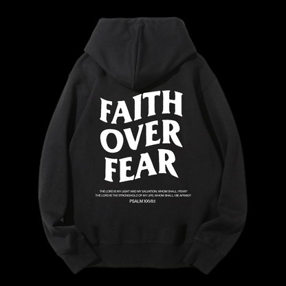 Faith Over Fear Drawstring Hoodie