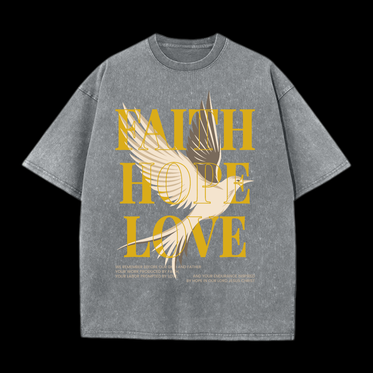 Faith Hope Love Washed T-Shirt