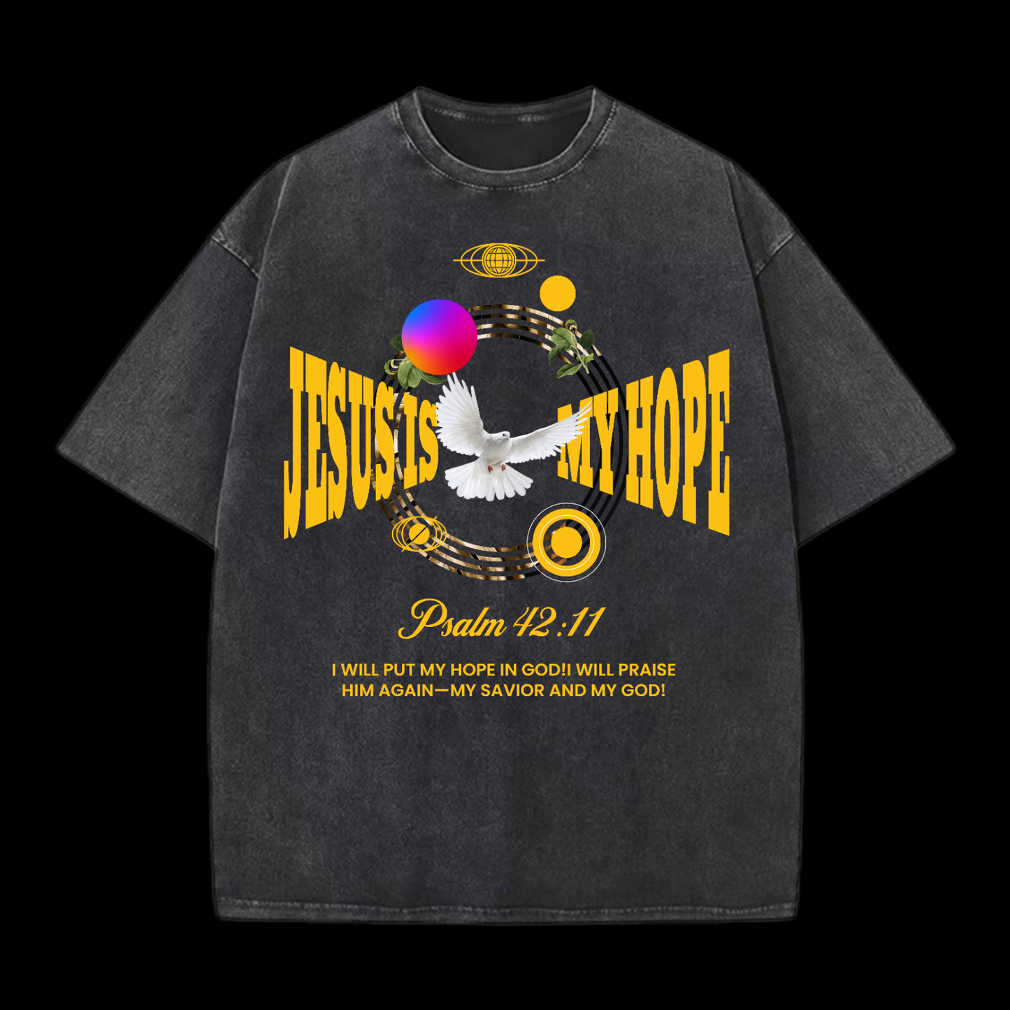 Jesus Is My Hope Washed T-Shirt