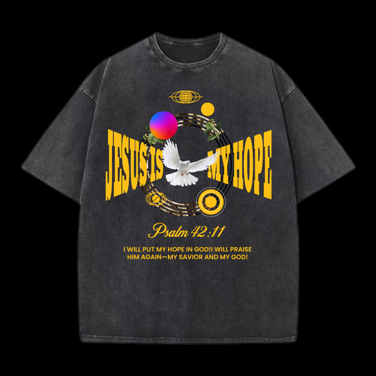 Jesus Is My Hope Washed T-Shirt