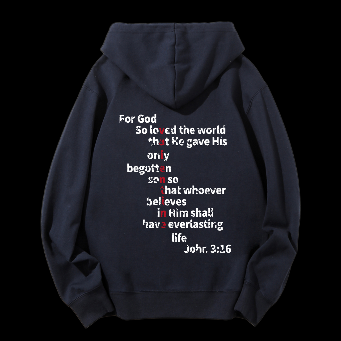 John 3:16 Drawstring Hoodie