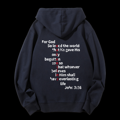 John 3:16 Drawstring Hoodie