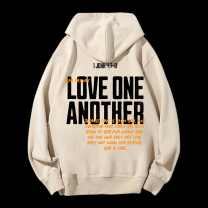 Love One Another Drawstring Hoodie