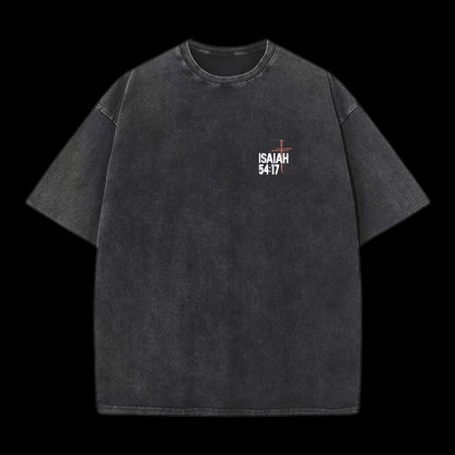 No Weapon Forged Against Washed T-Shirt