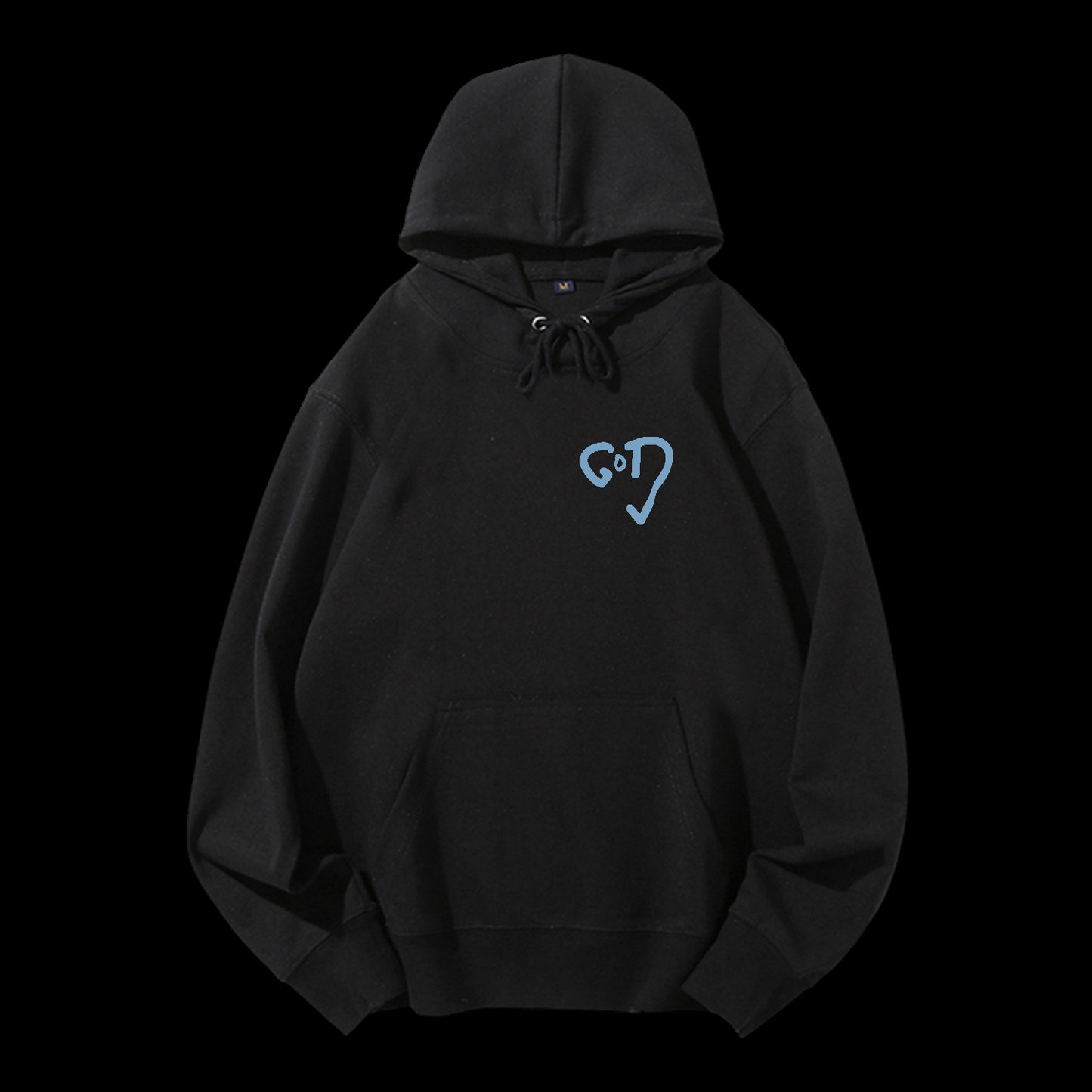 God Heart Drawstring Hoodie