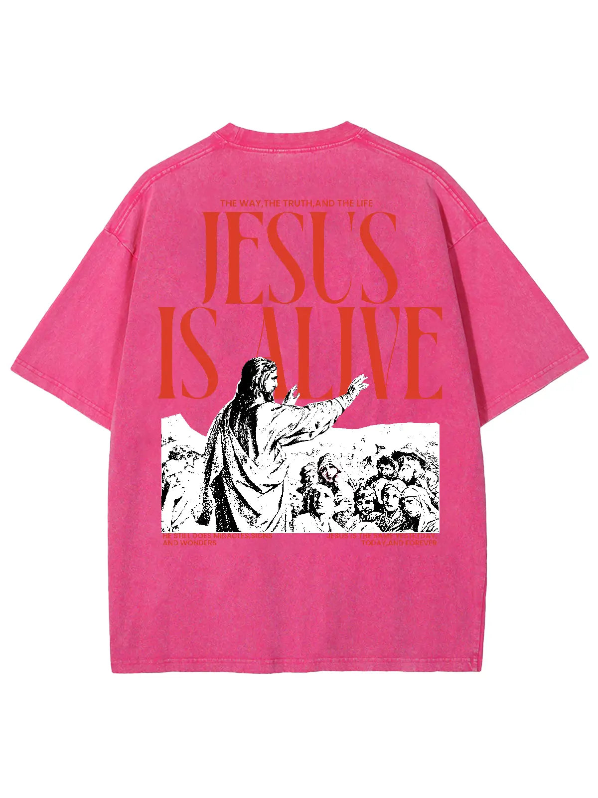 Jesus Is Alive Unisex Washed T-Shirt