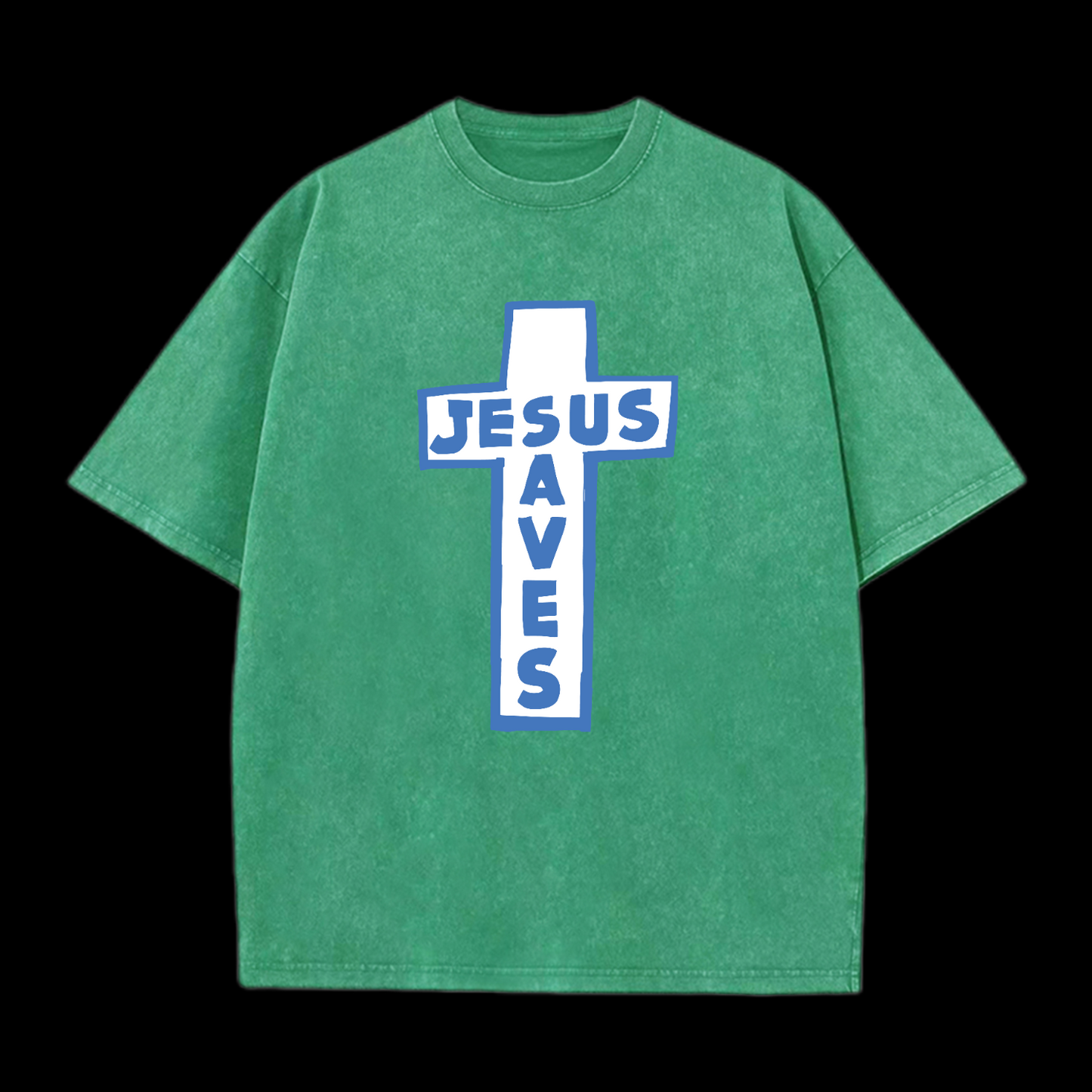 Jesus Saves Washed T-Shirt