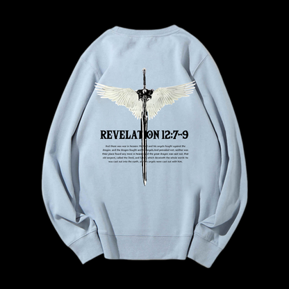 Revelation 12:7-9 Crewneck Sweatshirt