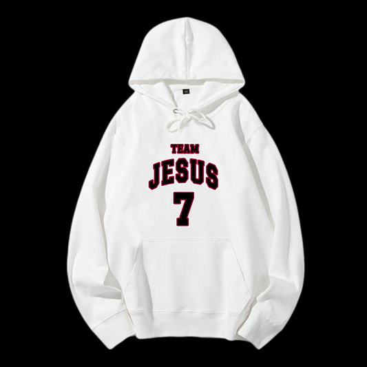 Team Jesus 7 Drawstring Hoodie