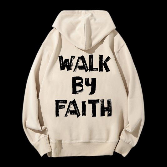 Walk By Faith Drawstring Hoodie