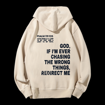 Psalm 119:105 Drawstring Hoodie