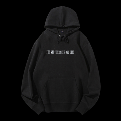 The Way The Truth The Life Drawstring Hoodie