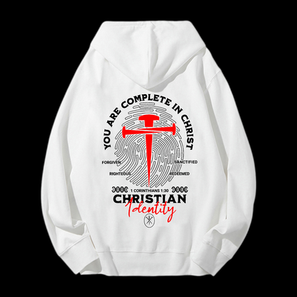 You Are Complete In Christ Drawstring Hoodie