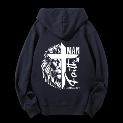 1 Corinthians 16:13 Drawstring Hoodie