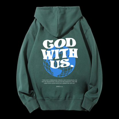 God With Us Drawstring Hoodie