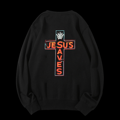 Jesus Saves Crewneck Sweatshirt