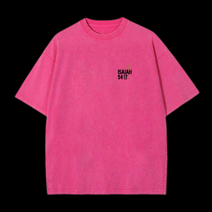 No Weapon Forged Against Washed T-Shirt