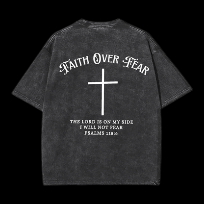 Faith Over Fear Washed T-Shirt