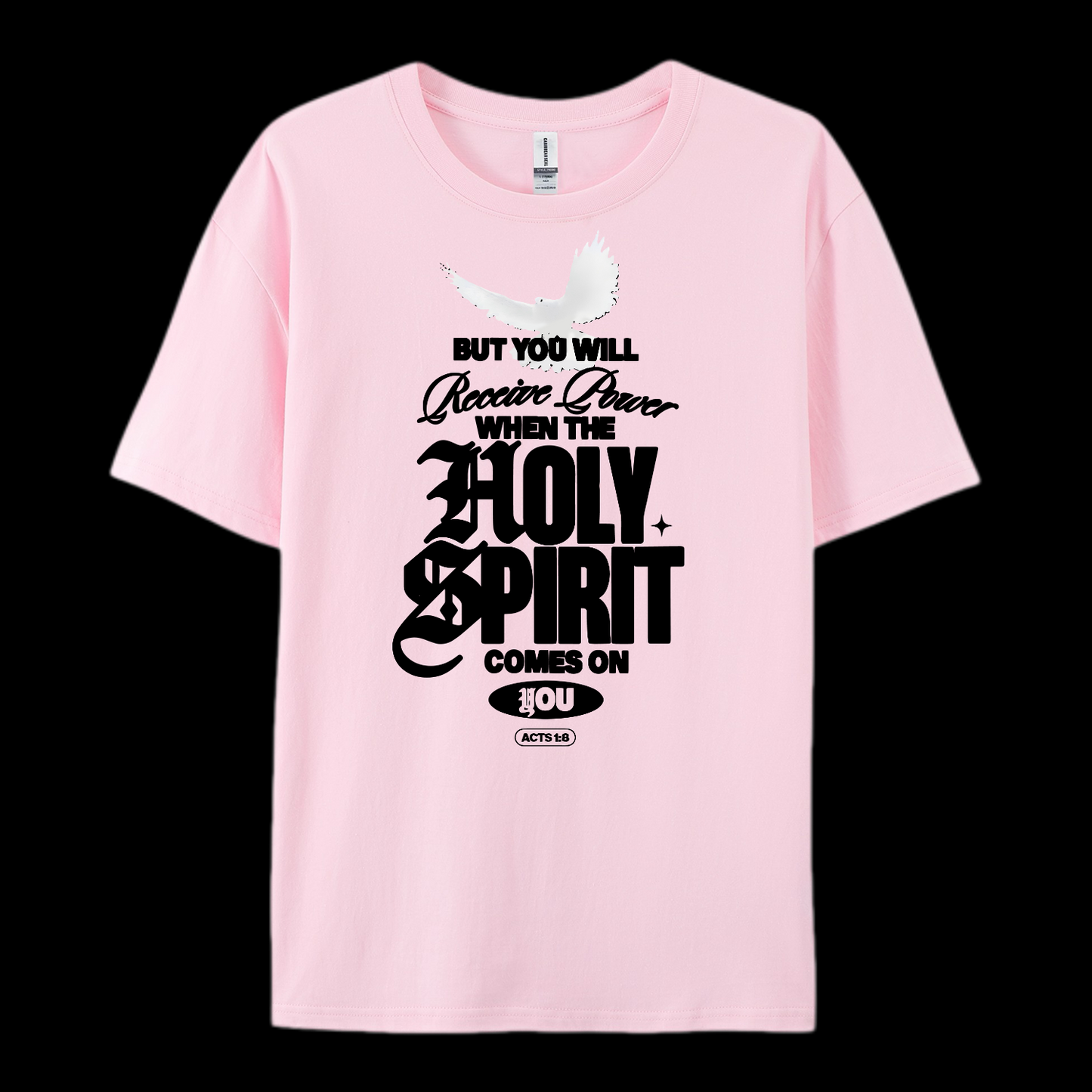 Holy Spirit Comes On Cotton T-Shirt