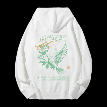 Peace Drawstring Hoodie