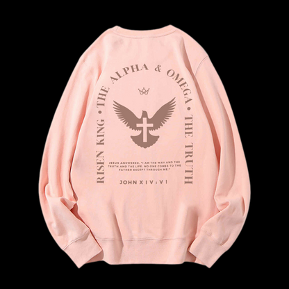 Jesus Is The Way The Truth The Life Crewneck Sweatshirt