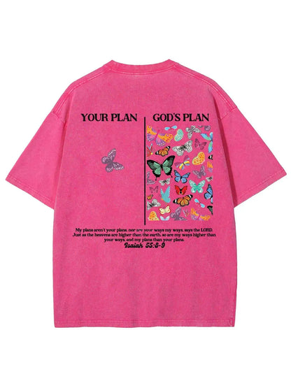 God's Plan Unisex Washed T-Shirt