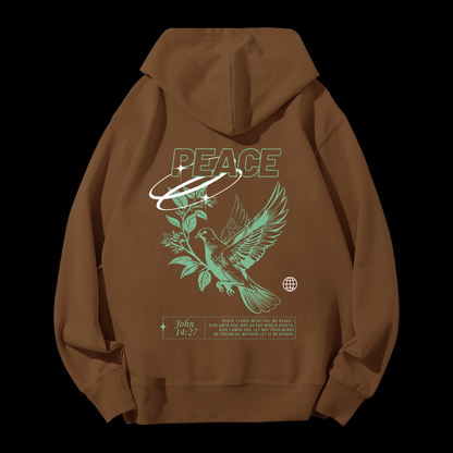 Peace Drawstring Hoodie