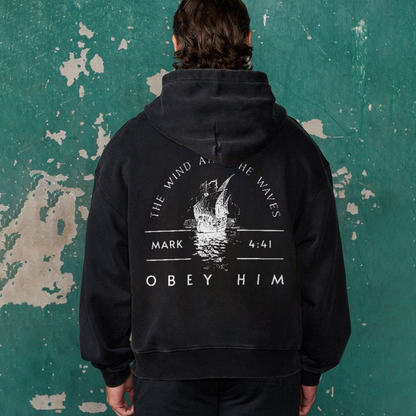 The Wind And The Waves Washed Hoodie
