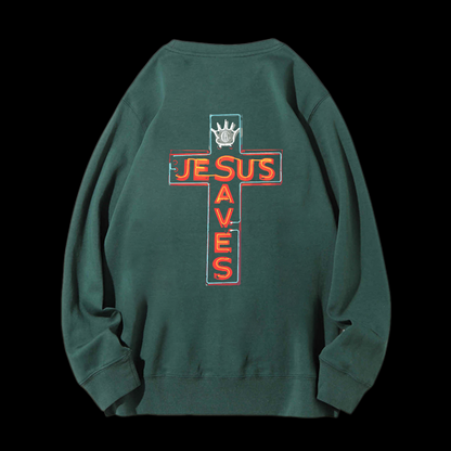 Jesus Saves Crewneck Sweatshirt