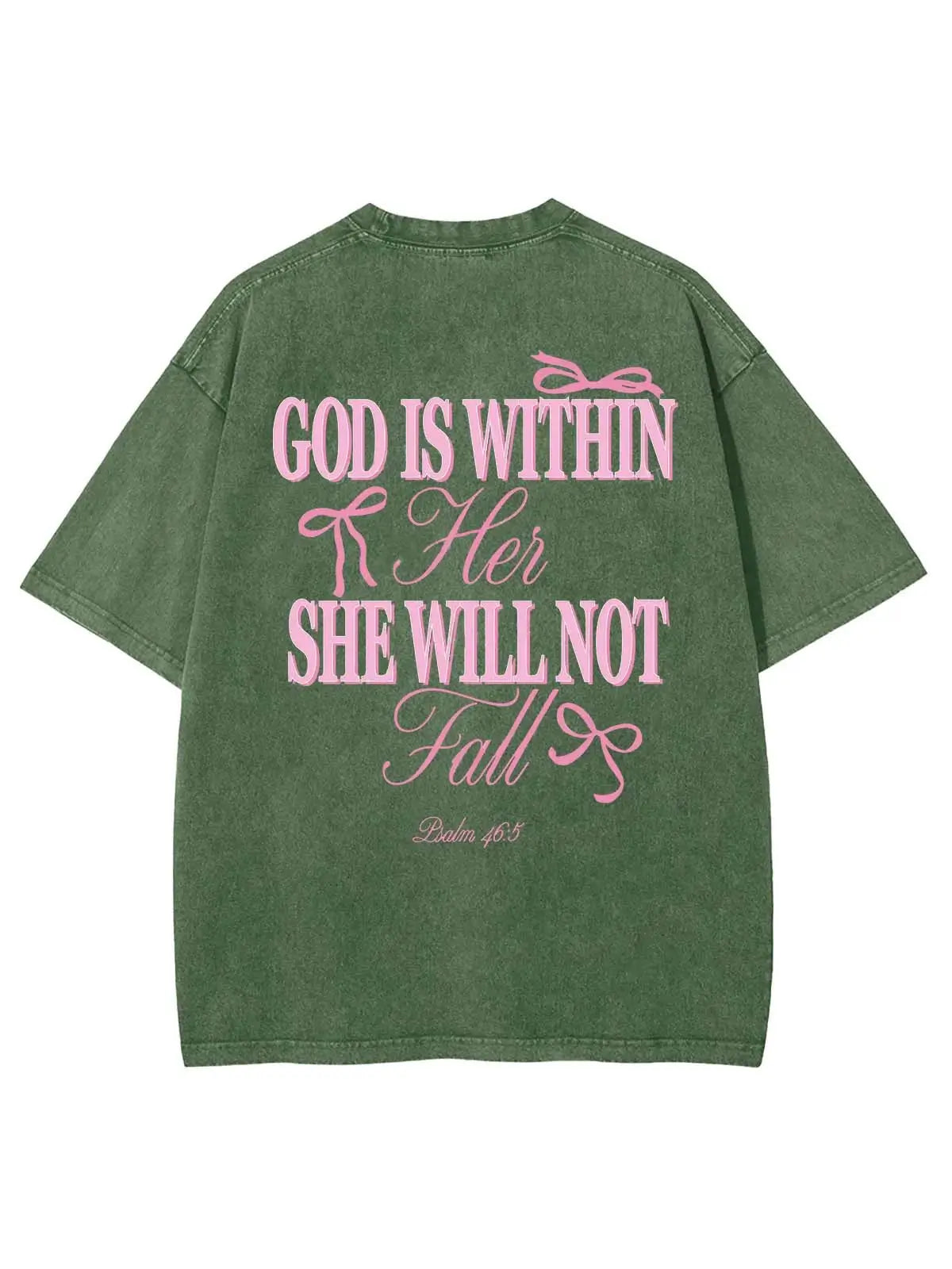 God Is Within Her Unisex Washed T-Shirt