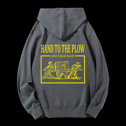 Hand To The Plow Drawstring Hoodie