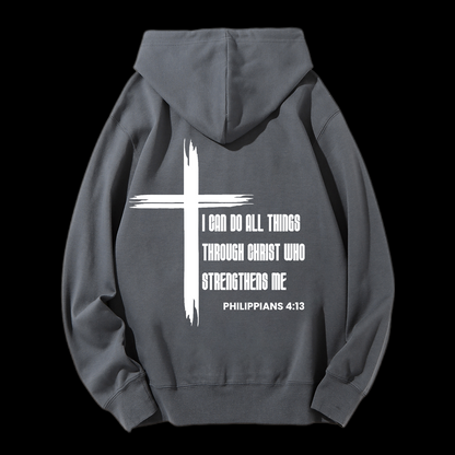 I Can Do All Things Drawstring Hoodie